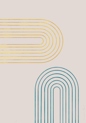 Archs In Spring Black Ornate Wood Framed Art Print with Double Matting by 1x Studio II