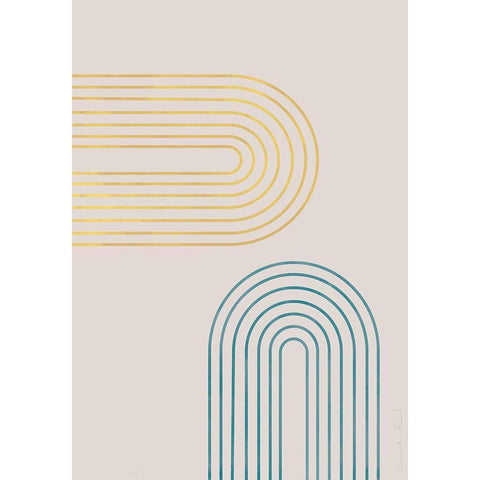 Archs In Spring White Modern Wood Framed Art Print by 1x Studio II