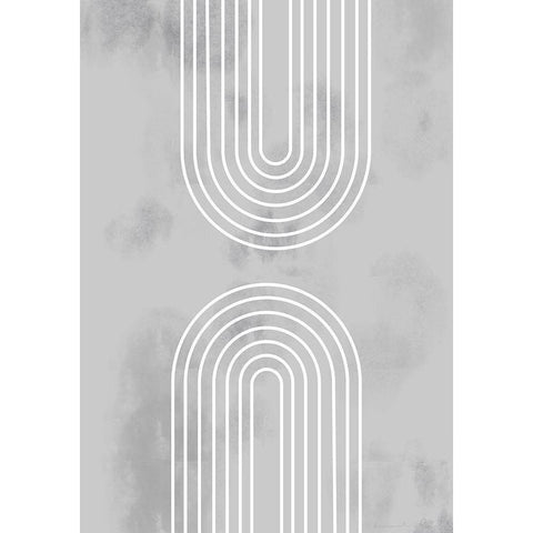 Archs In Ice Black Modern Wood Framed Art Print by 1x Studio II