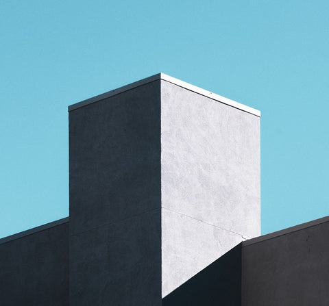 Minimal Black Ornate Wood Framed Art Print with Double Matting by Khorsand, Parsoa