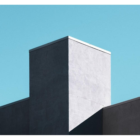 Minimal White Modern Wood Framed Art Print by Khorsand, Parsoa