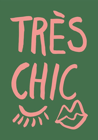 TrAus Chic Green White Modern Wood Framed Art Print with Double Matting by 1x Studio