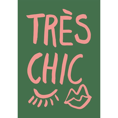 TrAus Chic Green Black Modern Wood Framed Art Print with Double Matting by 1x Studio