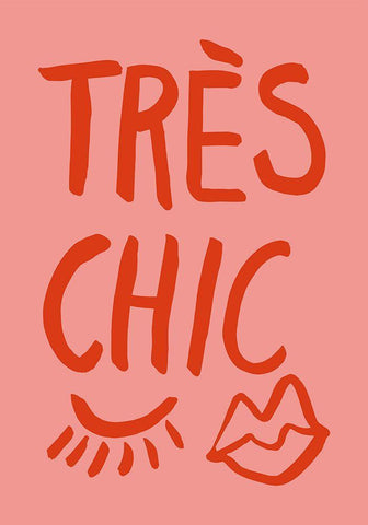 Traus Chic Pink White Modern Wood Framed Art Print with Double Matting by 1x Studio