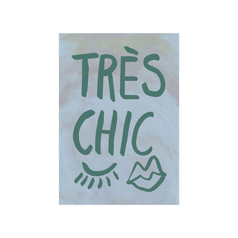 TrAus Chic Blue Frame Black Modern Wood Framed Art Print with Double Matting by 1x Studio