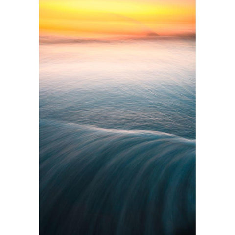 Dance In The Sea Black Modern Wood Framed Art Print by Luo, Jana
