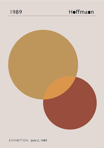 1989 Hoffman White Modern Wood Framed Art Print with Double Matting by 1x Studio II