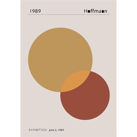 1989 Hoffman Black Modern Wood Framed Art Print by 1x Studio II