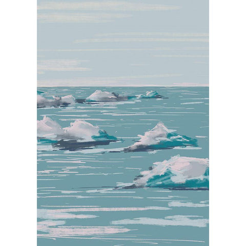 Seascape White Modern Wood Framed Art Print by 1x Studio II