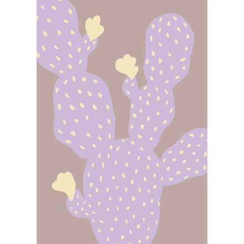 Lilac Cactus Gold Ornate Wood Framed Art Print with Double Matting by 1x Studio