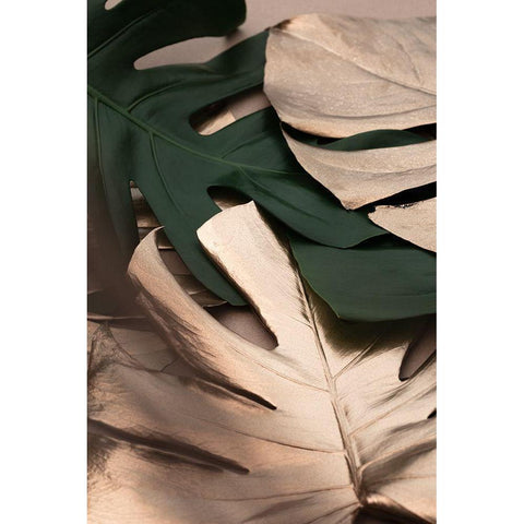 Monstera Mix 01 Gold Ornate Wood Framed Art Print with Double Matting by 1x Studio III