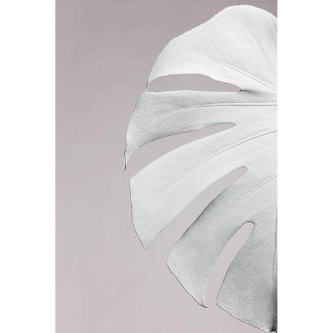 Monstera White 05 White Modern Wood Framed Art Print by 1x Studio III