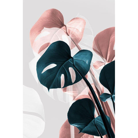 Monstera Creative 17 Black Modern Wood Framed Art Print by 1x Studio III