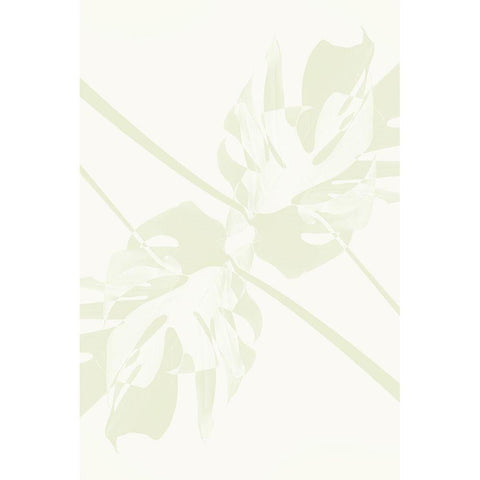 Monstera Kaleidoscope 04 White Modern Wood Framed Art Print by 1x Studio III