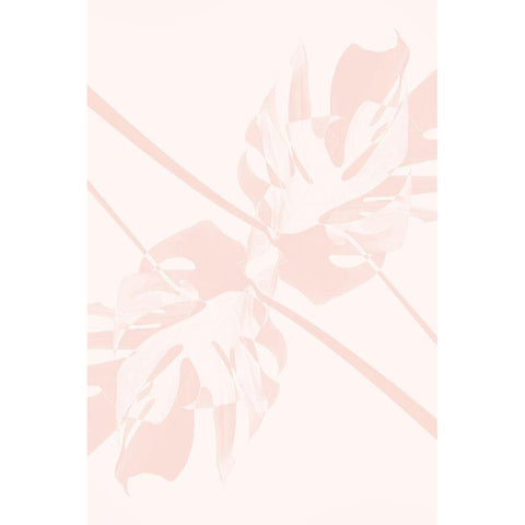 Monstera Kaleidoscope 05 White Modern Wood Framed Art Print by 1x Studio III