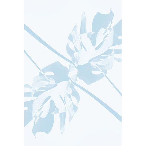 Monstera Kaleidoscope 06 White Modern Wood Framed Art Print by 1x Studio III