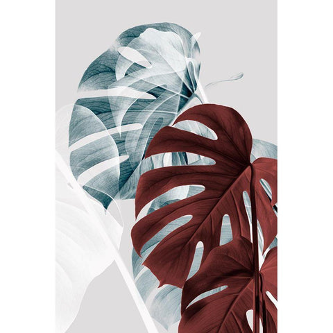 Monstera Creative 18 Black Modern Wood Framed Art Print by 1x Studio III