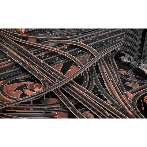 Dubai White Modern Wood Framed Art Print by Tesching, Klaus