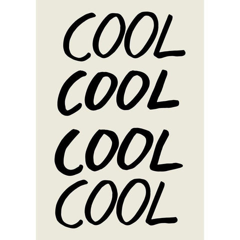 Cool Quote 01 Black Modern Wood Framed Art Print with Double Matting by 1x Studio