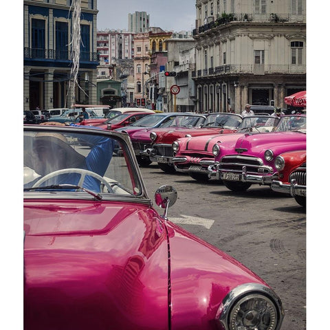 Havana Mood White Modern Wood Framed Art Print by Stranak, Pavol