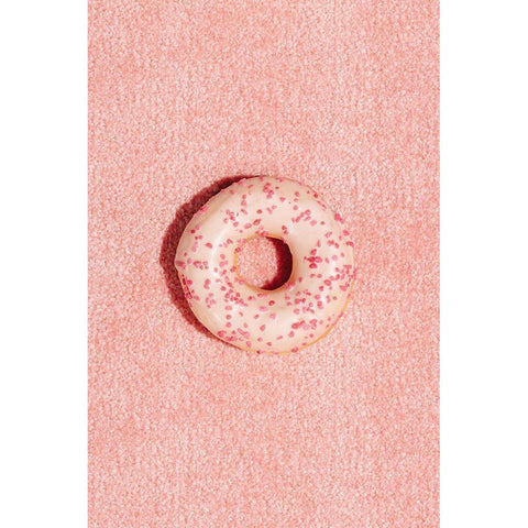 Pink Doughnut Gold Ornate Wood Framed Art Print with Double Matting by 1x Studio III