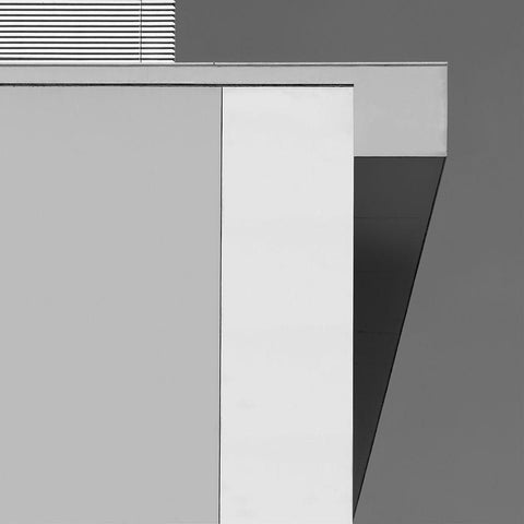 Geometry White Modern Wood Framed Art Print by Morello, Gianluca