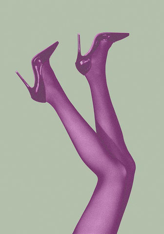 Kick Up Your Heels #04 Black Ornate Wood Framed Art Print with Double Matting by 1x Studio III