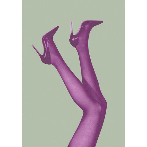 Kick Up Your Heels #04 Black Modern Wood Framed Art Print with Double Matting by 1x Studio III