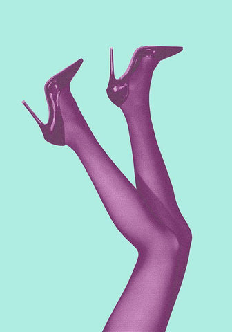 Kick Up Your Heels #06 Black Ornate Wood Framed Art Print with Double Matting by 1x Studio III