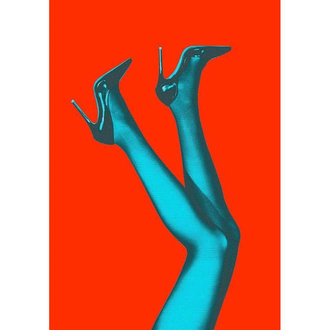 Kick up Your Heels #07 Black Modern Wood Framed Art Print with Double Matting by 1x Studio III