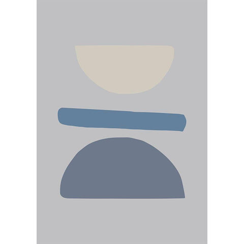 Balance No 02 Black Modern Wood Framed Art Print by 1x Studio