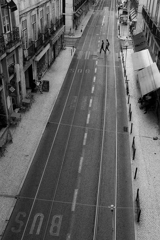 Untitled White Modern Wood Framed Art Print with Double Matting by Coelho, Fernando