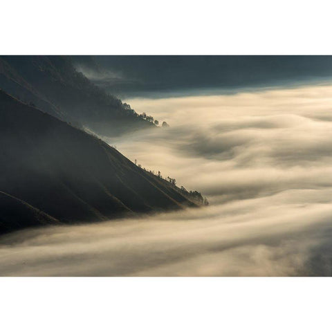 Flow White Modern Wood Framed Art Print by Ritonga, Andy