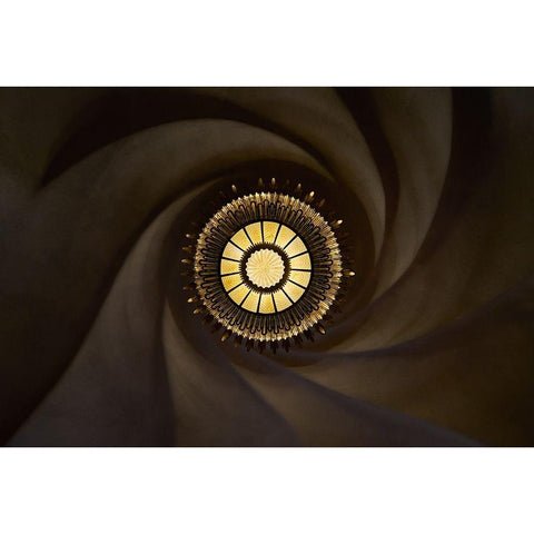 The Lamp White Modern Wood Framed Art Print by Echteld, Michael