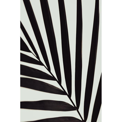 Graphic palm leaf_1 White Modern Wood Framed Art Print by 1x Studio III