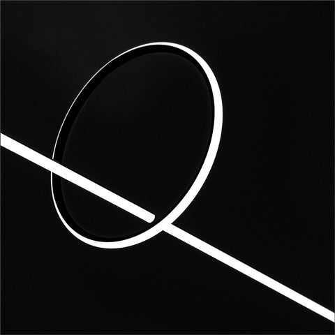 Connection Between Light And Darkness... Black Ornate Wood Framed Art Print with Double Matting by Claes, Gilbert