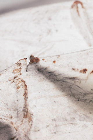 corrugated iron_white White Modern Wood Framed Art Print with Double Matting by 1x Studio III