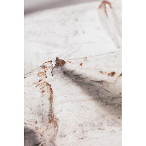 corrugated iron_white Black Modern Wood Framed Art Print by 1x Studio III