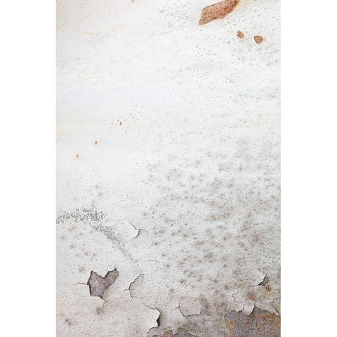 corrugated iron wall-white White Modern Wood Framed Art Print by 1x Studio III