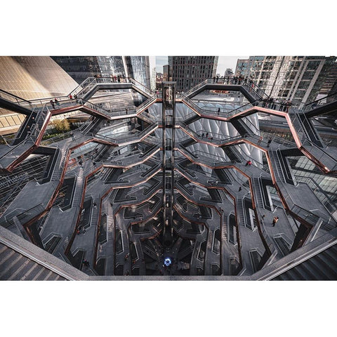 Wide Vessel Black Modern Wood Framed Art Print by Tagliarino, Marco