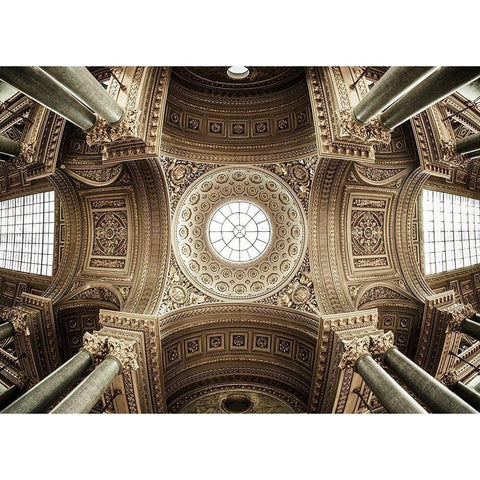 Versailles Iii Gold Ornate Wood Framed Art Print with Double Matting by El Gamal, Nanouk