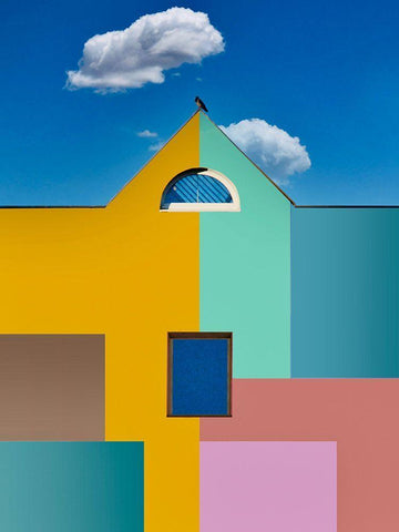 The Raven Black Ornate Wood Framed Art Print with Double Matting by Orbach, Arnon