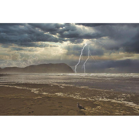 Calm And Storm Gold Ornate Wood Framed Art Print with Double Matting by Kulkarni, Sunil