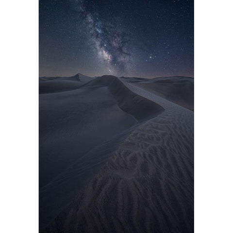 The Dunes Towards The Sky White Modern Wood Framed Art Print by Zappia, Andrea