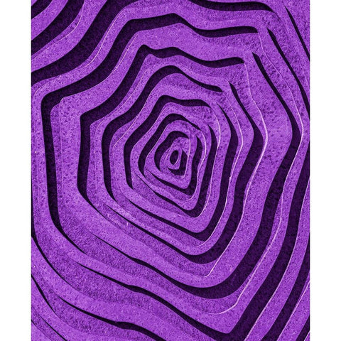 Purple Maze Gold Ornate Wood Framed Art Print with Double Matting by Pearson, Wayne