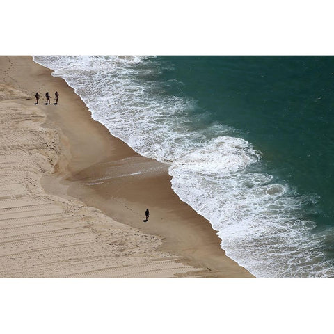 Follow Me White Modern Wood Framed Art Print by Daniel, Isabel