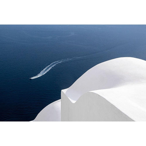 Curved Black Modern Wood Framed Art Print by Auerbach, Markus