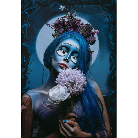 Corpse Bride White Modern Wood Framed Art Print by Behzadi Boroujeni, Amir