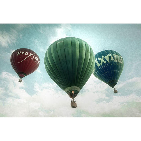 Full Colour Black Modern Wood Framed Art Print with Double Matting by Huybrighs, Marc