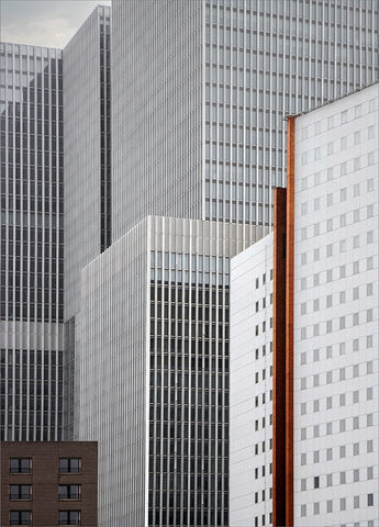 Tower Society Black Ornate Wood Framed Art Print with Double Matting by Claes, Gilbert